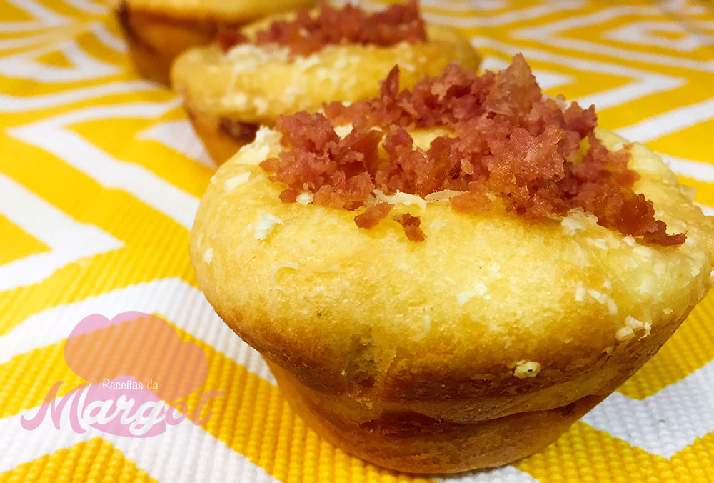 Receita Cupcake de Calabresa