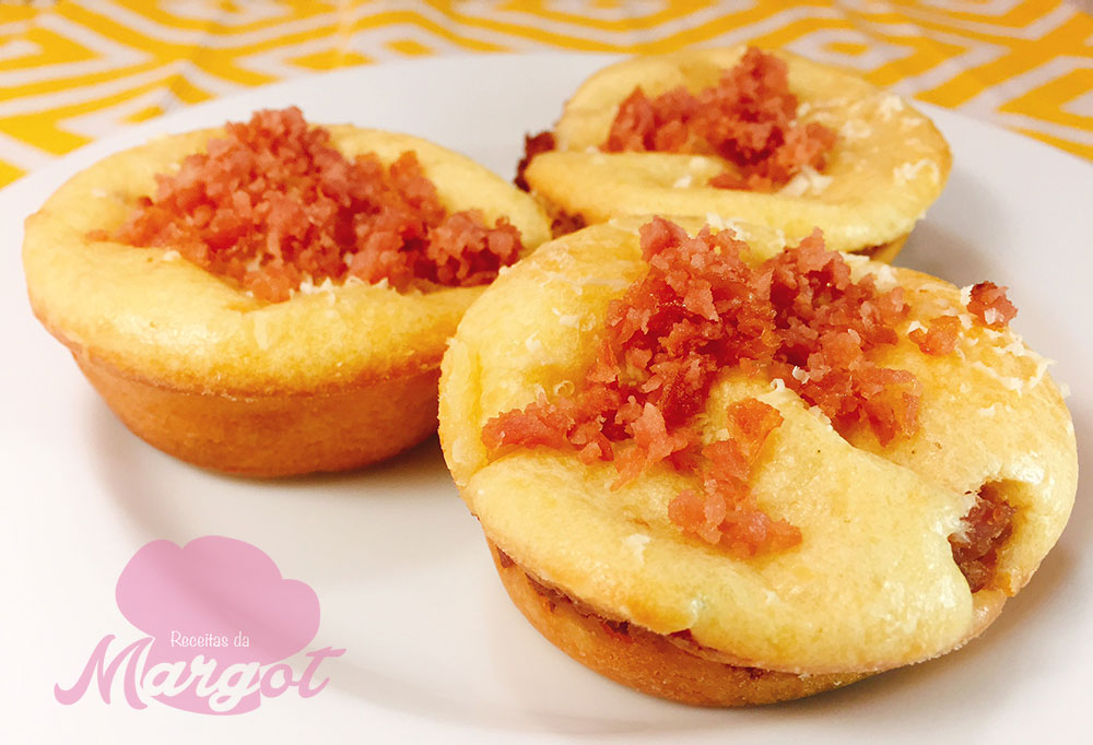 Receita Cupcake de Calabresa